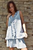 Nonni Gingham City Short Denim